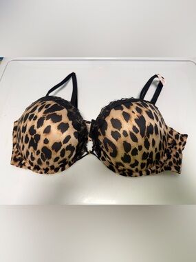 Victoria Secret Leopard Print Push-Up Bra - 40D